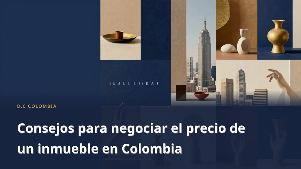 Consejos para negociar el precio de un inmueble en Colombia